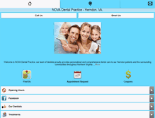 Tablet Screenshot of novadentalpractice.com